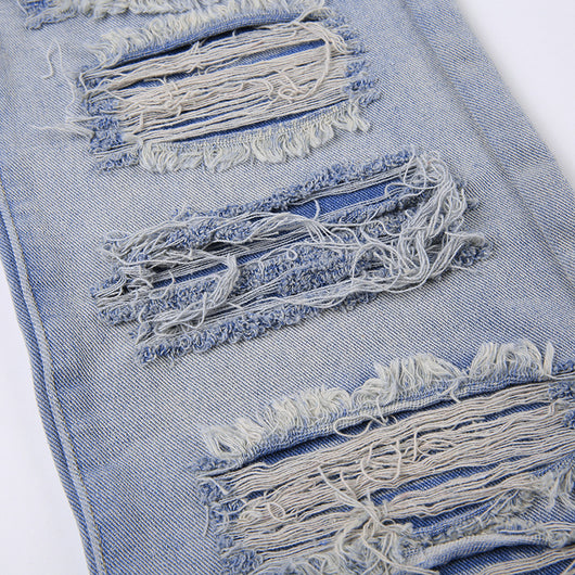 Calentador de Piernas Denim Rotos con Diseño de Personalidad para Mujer - Image 9