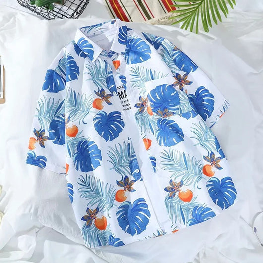 Camisa Estampada de Manga Corta para Hombre - Image 11