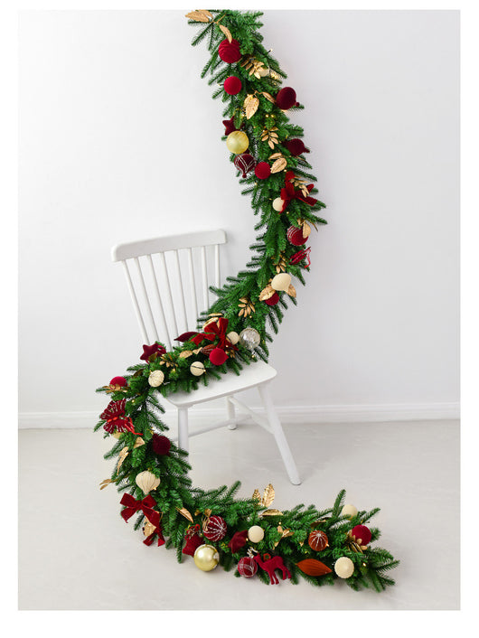 Decoración Navideña 27M Esferas de Terciopelo con Ratán - Image 14