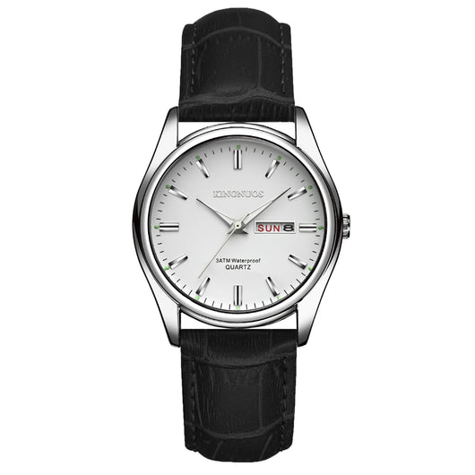 Reloj Dual Calendario para Hombre y Mujer Resistente al Agua Cuarzo Preciso - Image 11