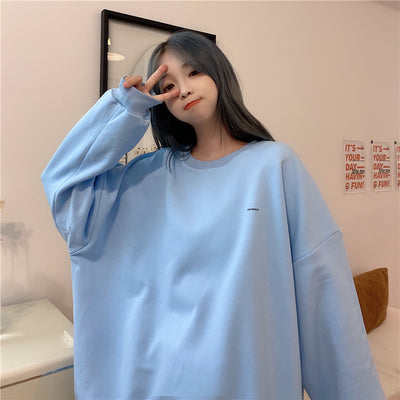 Suéter Holgado con Bordado de Dinosaurio para Mujer - Talla Grande - Image 4