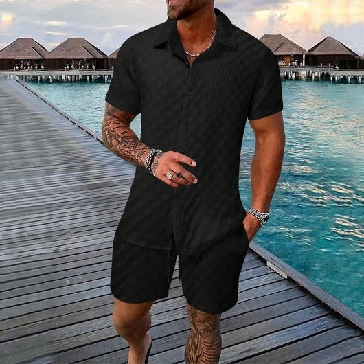 Camisa Casual de Fibra Química - Traje Versátil para Hombre - Image 8