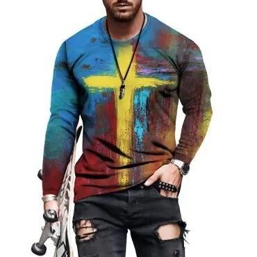 Camiseta Casual Slim Fit con Estampado de Letras para Hombre - Image 3