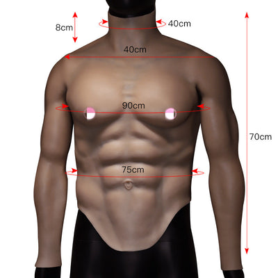 Pecho Musculado de Silicona para Cosplay y Disfraz - Image 6