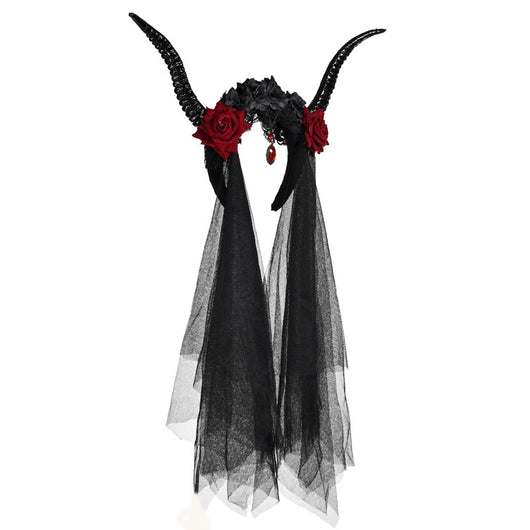 Tocado de Cuernos de Antílope Retro para Fiestas - Image 7