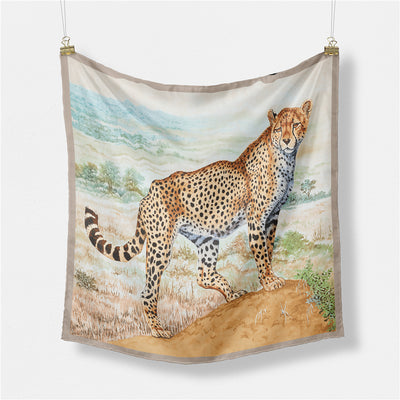 Pañuelo de Seda Estampado Minimalista - Elegancia Versátil - Image 17