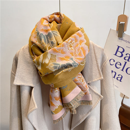 Bufanda de Cachemira con Borlas para Mujer - Calidez y Elegancia - Image 10