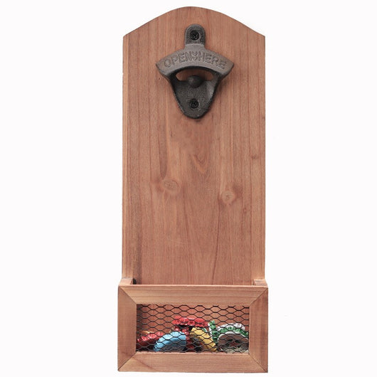 Abridor de Botellas de Madera Colgante para Refrigerador con Destornillador - Image 3