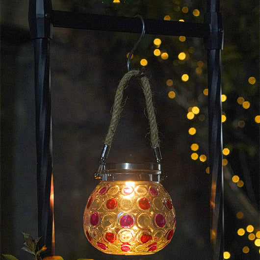 Luz Decorativa Solar Impermeable con Diseño de Onda y Puntos - Image 5