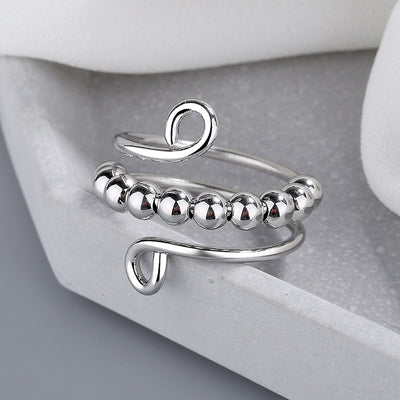 Anillo Antiestrés Doble Capa Ajustable con Retención de Color - Image 3