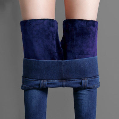 Jeggings Térmicos Vaqueros Cintura Alta Elásticos para Mujer - Image 7