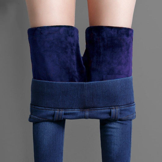 Jeggings Térmicos Vaqueros Cintura Alta Elásticos para Mujer - Image 7
