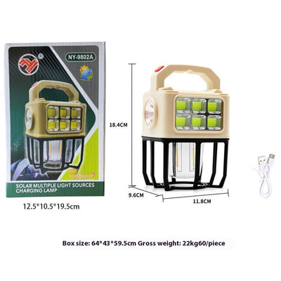 Lámpara Solar Portátil para Camping - Luz Multifuncional para Tienda de Campaña - Image 5