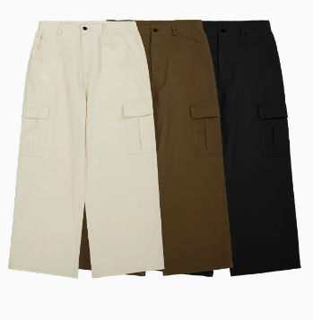 Pantalón Overol Casual Negro Expansion Tide con Bolsillos Amplios para Hombre Talla Grande - Image 3