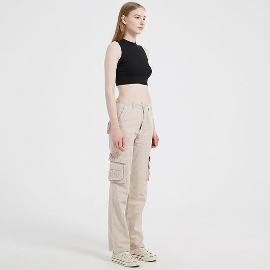 Pantalones Deportivos Talla Grande con Múltiples Bolsillos para Mujer - Image 3