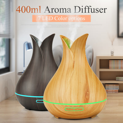 Difusor Humidificador Aromático con Luz LED y Diseño en Madera - Image 8