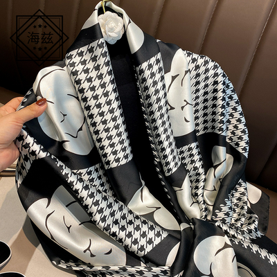 Foulard Ligero de Seda para Mujer - Bufanda Larga Elegante de Verano - Image 41