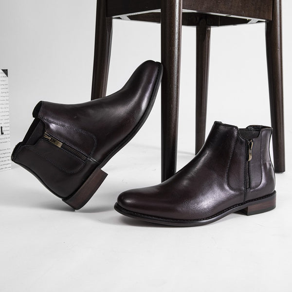 Botas de Cuero Genuino para Hombre - Primera Capa
