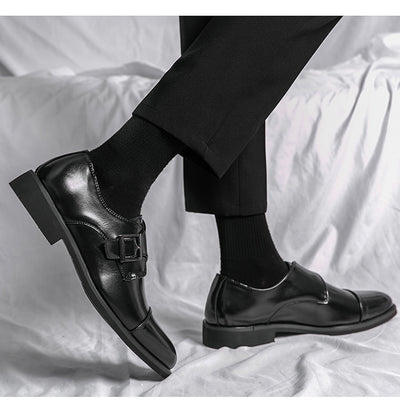 Zapatos de Tacón Bajo Estilo Británico Moderno - Image 8