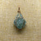 Hand-Wound Twisted Irregular Crystal Rough Stone Necklace Verde Ying