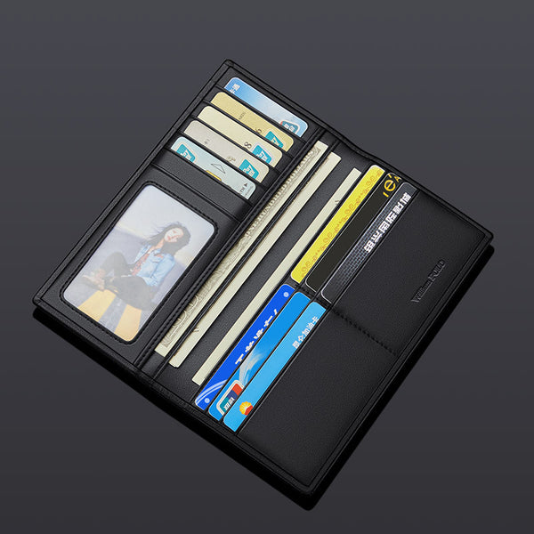 Billetera de Cuero Genuino para Hombre - Estilo Ejecutivo Versátil