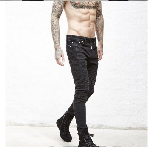 Jeans Biker Ajustados con Roturas para Hombre - Image 6