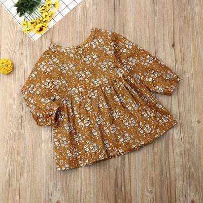 Vestido Floral de Manga Larga para Niñas - Diseño Encantador - Image 3