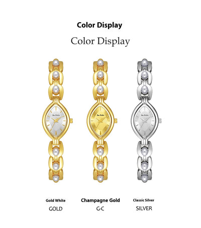 Reloj Elegante para Mujer con Perlas Simuladas - Diseño Lujo Clásico - Image 12