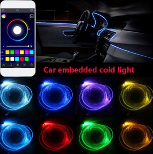 Luz Ambiental para Auto con 64 Colores y Control Inteligente
