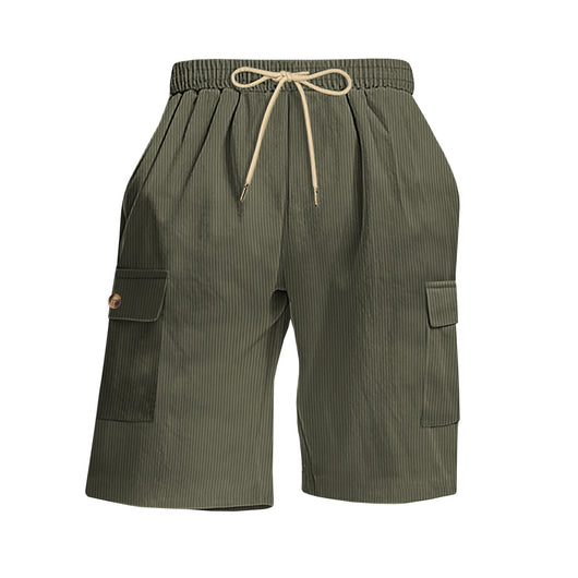 Shorts de Pana para Hombre con Múltiples Bolsillos - Image 4