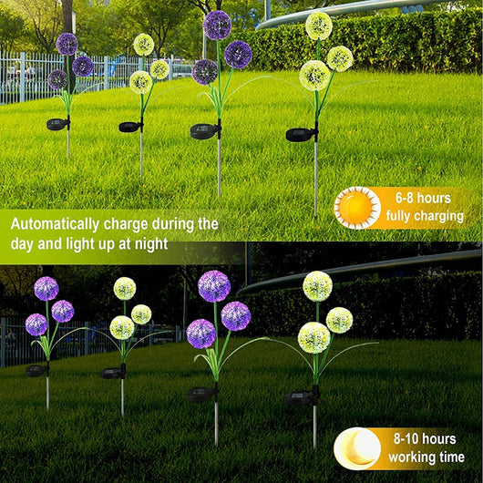 Lámpara Solar Decorativa Diente de León para Jardín - Image 11