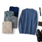 Suéter Cashmere Hombre Cuello Redondo Jacquard Elegante