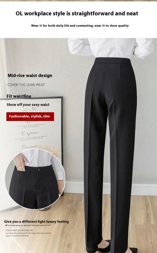 Pantalón de Oficina Recto para Mujer - Traje Profesional - Image 20