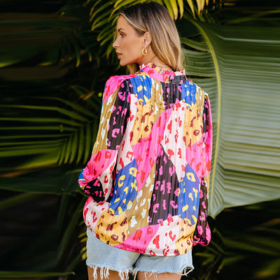 Blusa Estampada en Chifón para Mujer - Image 3
