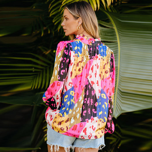 Blusa Estampada en Chifón para Mujer - Image 3
