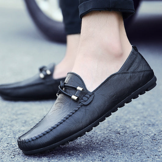 Zapatos de Cuero Casual para Conducir - Estilo Coreano Otoño Comodidad Total