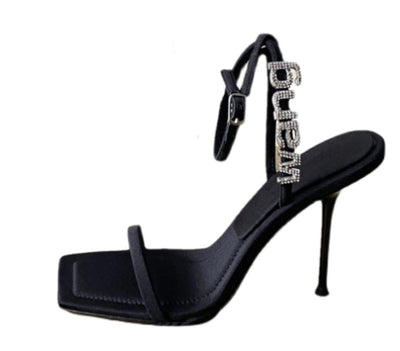 Tacones Stiletto Cuadrados con Strass - Diseño Moderno para Mujer - Image 7
