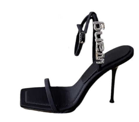 Tacones Stiletto Cuadrados con Strass - Diseño Moderno para Mujer - Image 7