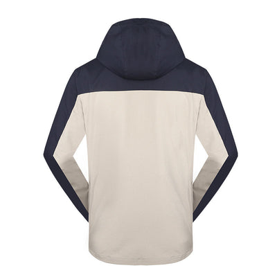 Chaqueta Impermeable Reversible de Dos Piezas con Forro de Terciopelo Coral - Image 4