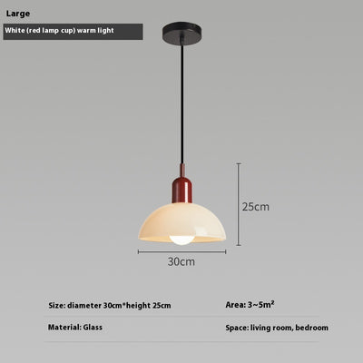 Lámpara Colgante Bauhaus Retro de Cristal para Restaurante - Image 6