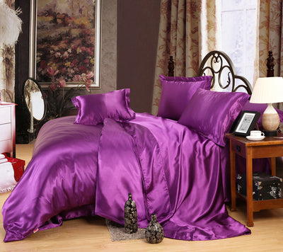 Juego de Cama Satén Doble Faz - Funda Nórdica y Sábanas de Seda Artificial Premium - Image 10