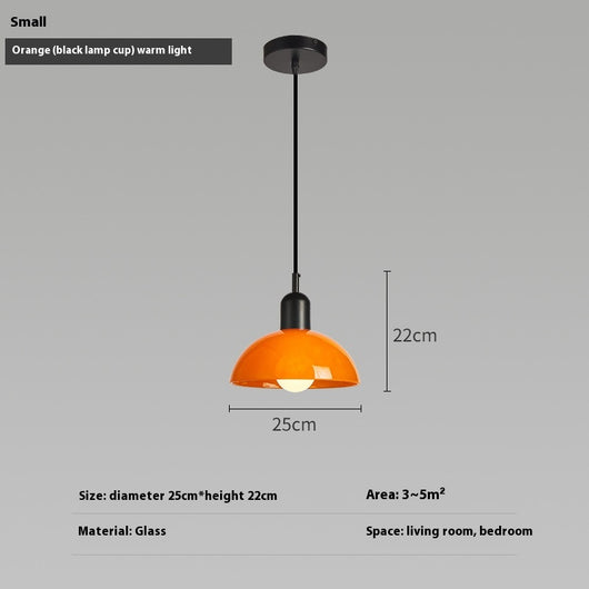 Lámpara Colgante Bauhaus Retro de Cristal para Restaurante - Image 42