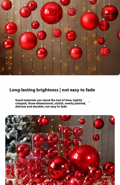 Bola de Navidad Roja Electrochapada - Adorno Colgante para Árbol - Image 40