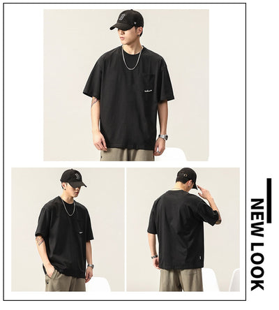 Playera Básica Bordada Cuello Redondo Manga Corta para Hombre - Image 17