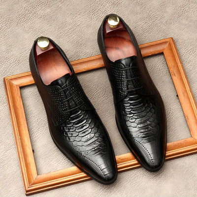 Zapatos Formales de Cuero para Hombre con Punta Afilada - Estilo Británico - Image 4