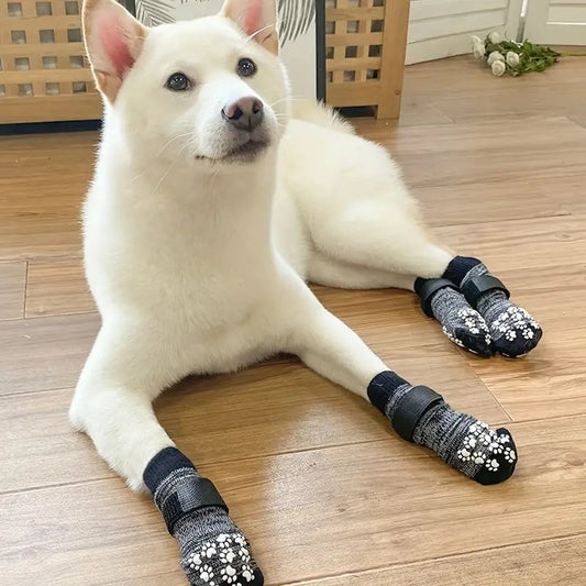 Calcetines Impermeables Cálidos para Perros Medianos - Antideslizantes y Protectores