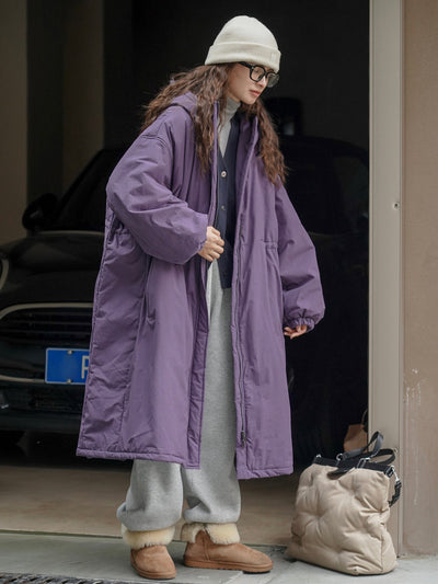 Abrigo Acolchado Coreano Holgado con Capucha - Algodón Invierno - Image 18