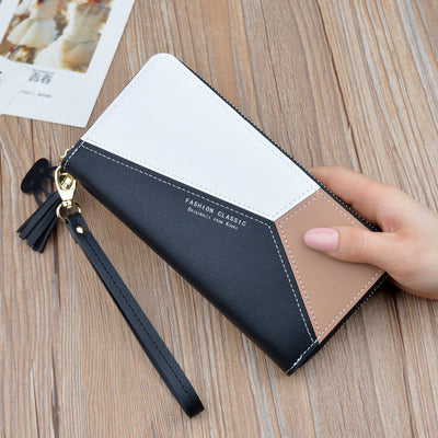 Cartera Larga para Mujer con Cierre de Cremallera y Detalles de Borla - Image 9