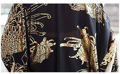 Conjunto de Traje Negro Brillante con Mangas Largas para Parejas - Image 16