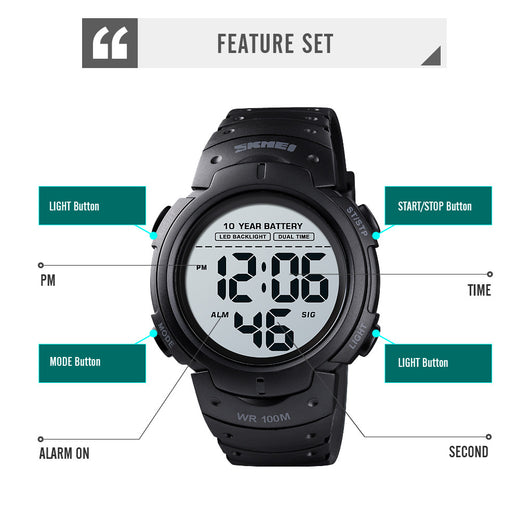 Reloj Deportivo LED Multifuncional Impermeable con Luz Nocturna - Image 14